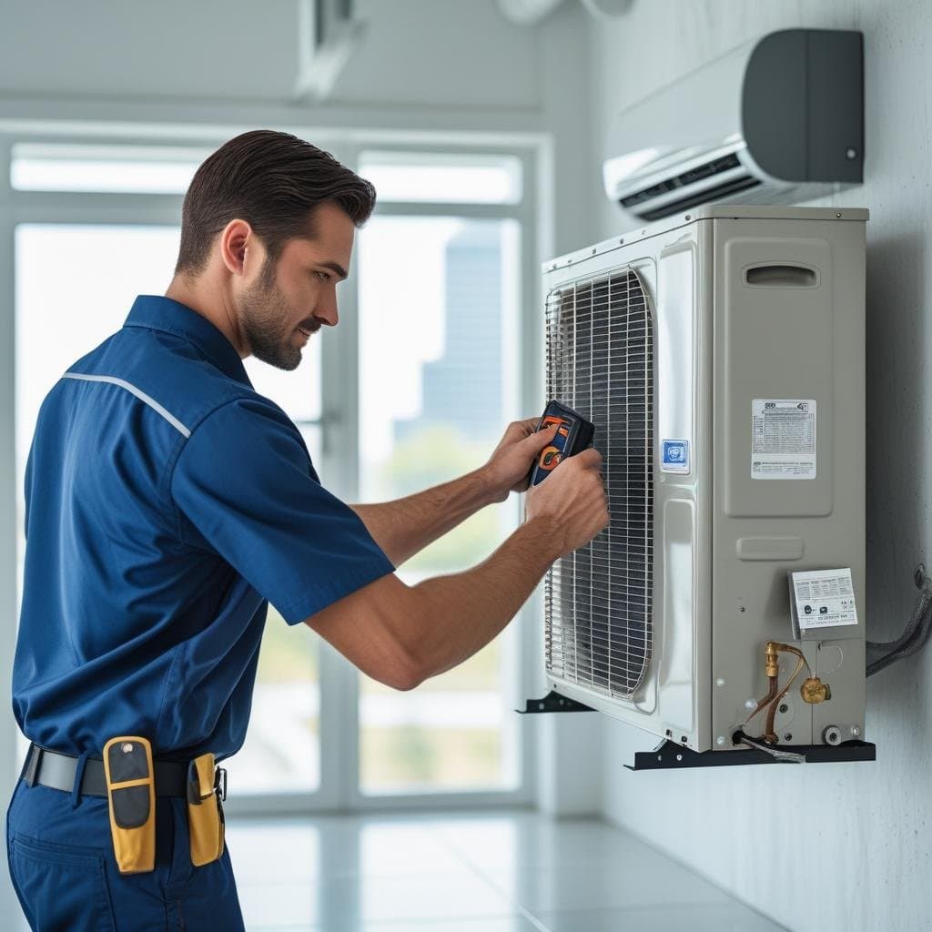 COLD FIX Technician servicing a cooling unit